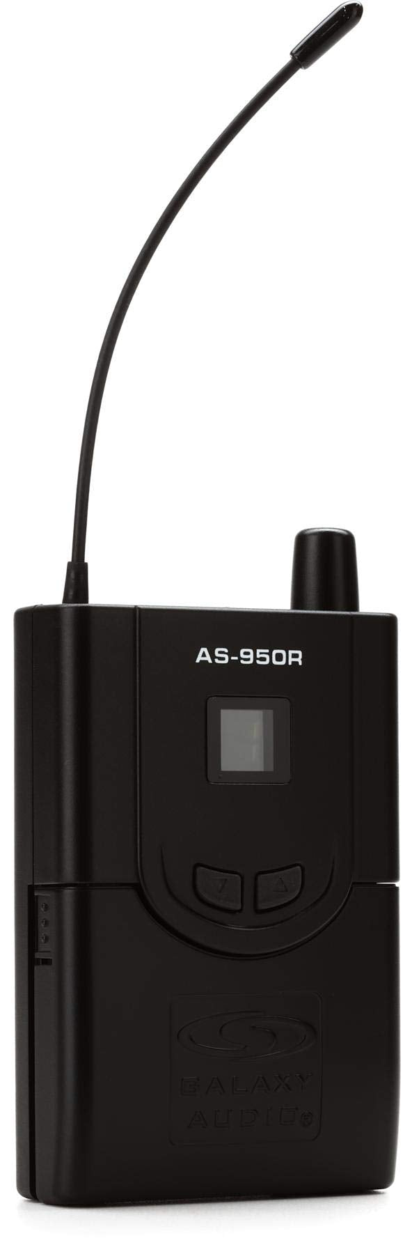Galaxy Audio AS-950R Wireless in-Ear Monitor Receiver (470-494 MHz),Black