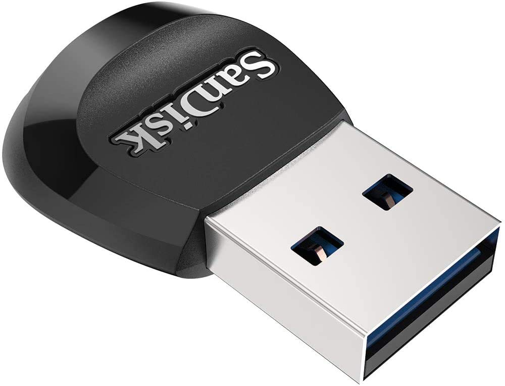 SanDisk Card Reader (2 Pack) MobileMate USB 3.0 for MicroSD Memory Card (SDDR-B531-GN6NN) Bundle with (1) Everything But Stromboli Micro to SD Adapter