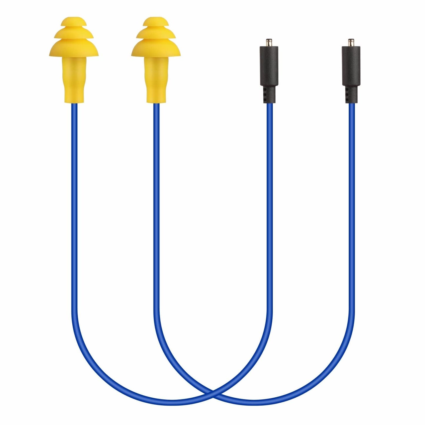 MIPEACE 2pcs Replacement Work Earbuds Cables for Model#MI04N Wireless Neckband Replaceable Earbuds (Blue & Yellow