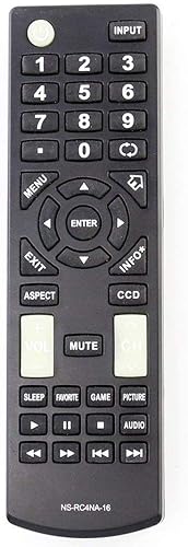 NS-RC4NA-16 Universal Remote Control Replacement for All Insignia TV Ns-55d420na16 Ns-60e440na16 Ns-60e440mx16 Ns-28dd220na16 Ns-24d420na16