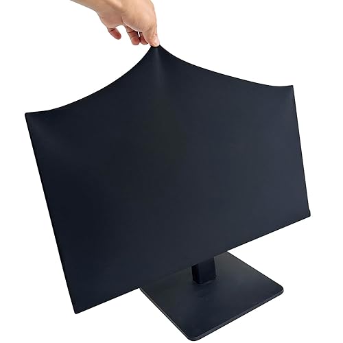 DEEP DEER Universal Monitor Dust Cover - Elastic Waterproof Fabric, Fits 19 21 22 23 27 Inch computer Screens, Dustproof, Water-Resistant, Pet Hair