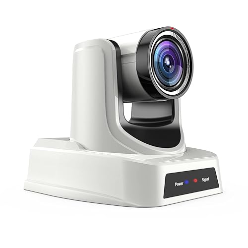 SMTAV NDI PTZ Camera,20x + 16x Zoom,Live Streaming Camera with HDMI,3G-SDI and IP Outputs,NDI HX 4.6,for Church,Conference,Teaching,Esports and More
