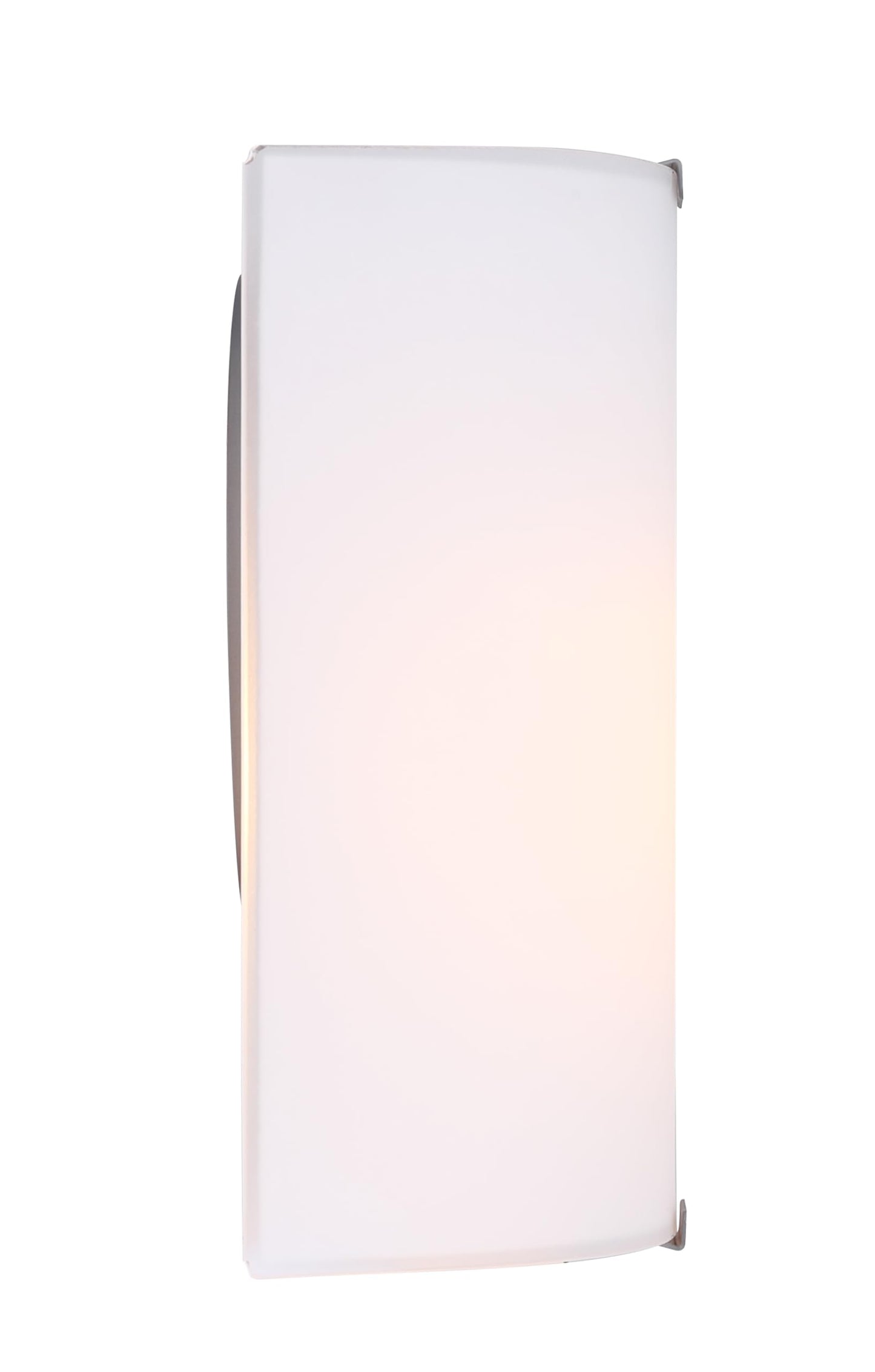 Canarm 1-Light Wall Sconce, Frosted Glass Shade with Gray Accents, Low-Profile Transitional Wall Lighting for Bedroom, Hallway or Living Room