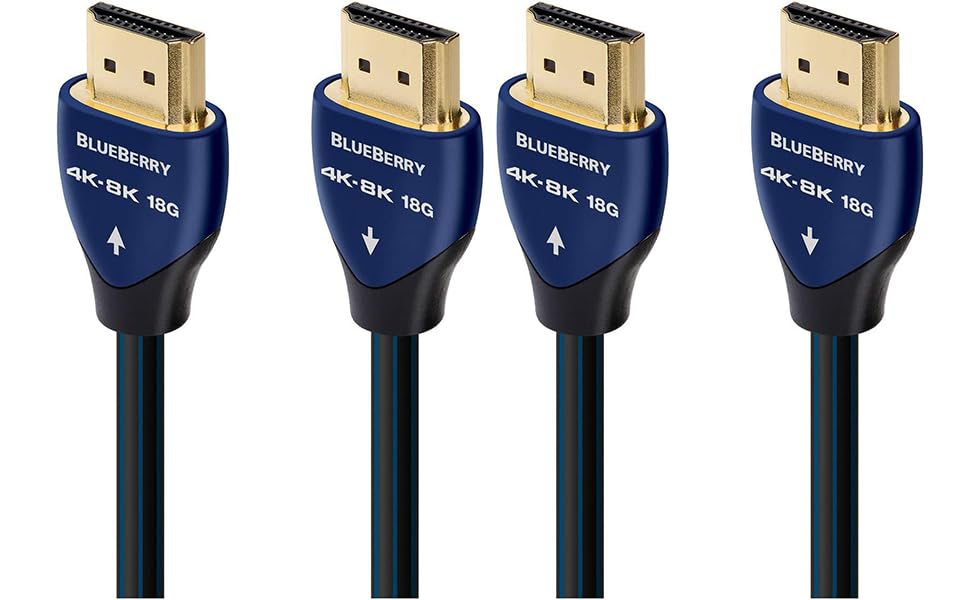 AudioQuest Blueberry 2.25M 18G 4K-8K HDMI Digital Cable Pair (2020)