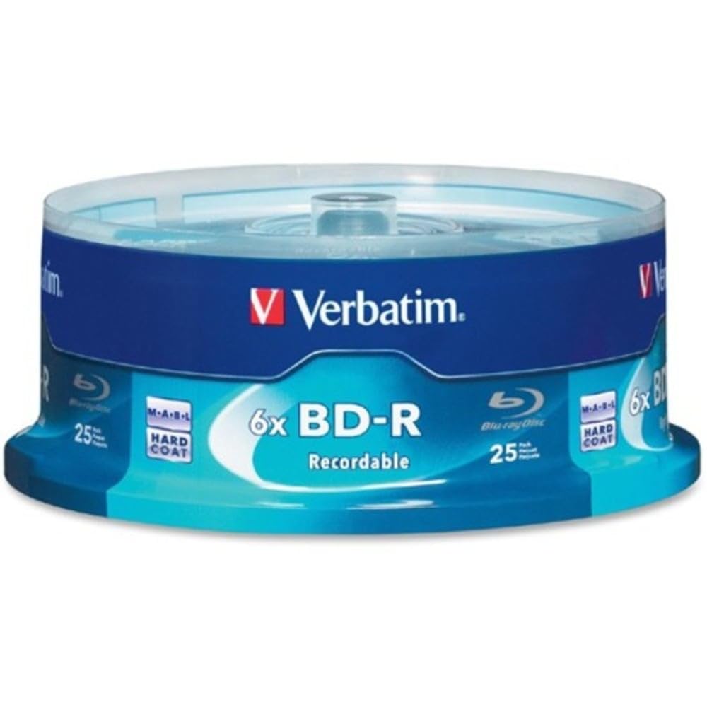 VERBATIM BD-R 25GB 16X with Branded SURFACE-25PK Spindle