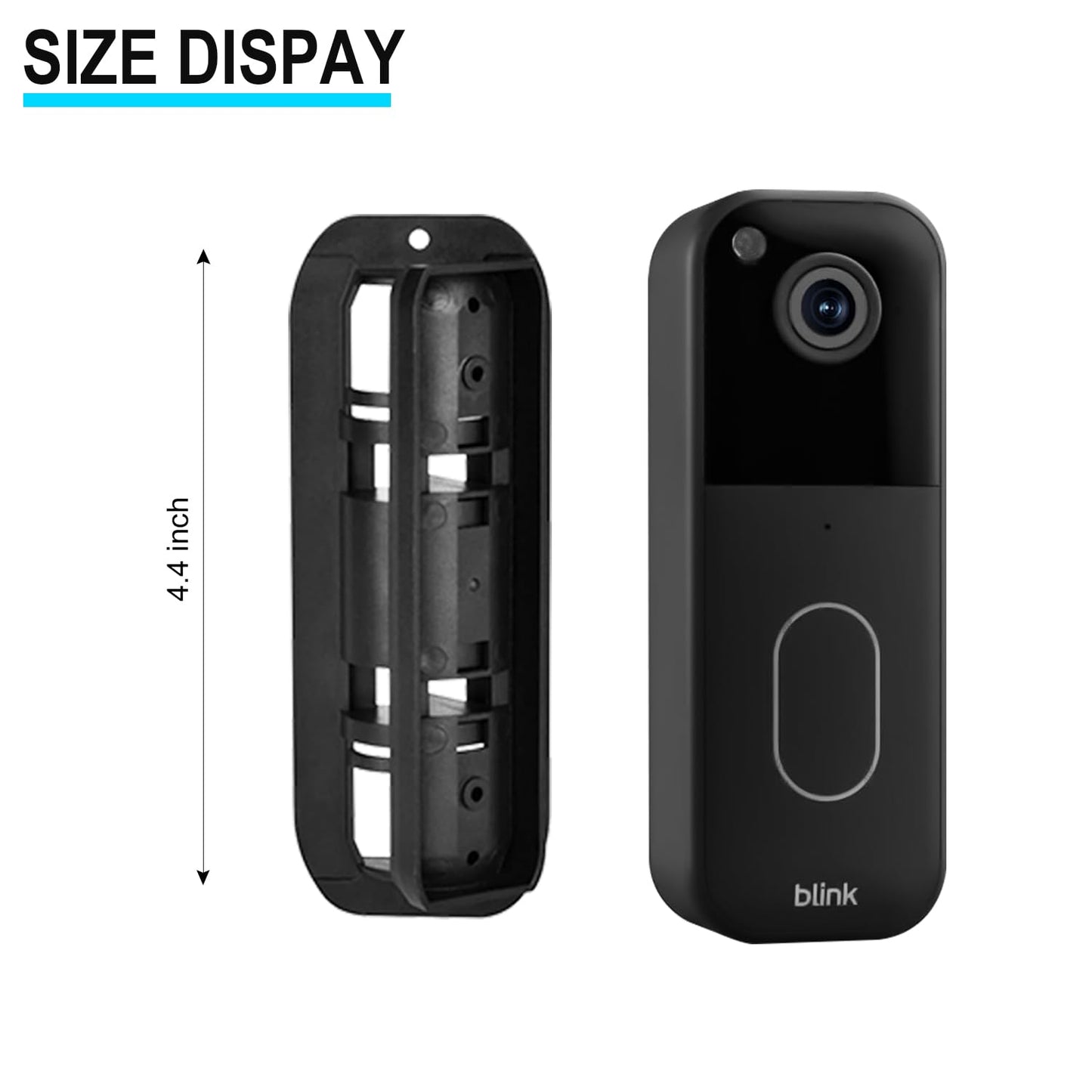 Adjustable 45-135 Degree Doorbell Angle Mount Compatible with Ring Wired Doorbell Pro&Plus 2025 and Blink Video Doorbell 2nd Gen 2025 Replacement