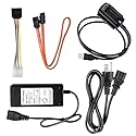 Generic SATA/PATA/IDE Drive to USB 2.0 Adapter Converter Cable for 2.5/3.5 Inch Hard Drive/5 inch Optical Drive with External AC Power Adapter