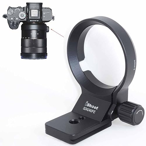 iShoot Tripod Mount Ring Lens Collar Support Bracket Holder Compatible with Sony FE 24-240mm F3.5-6.3 OSS, 24-70mm f/4 ZA OSS, 24mm f/1.4 GM, 10-18mm
