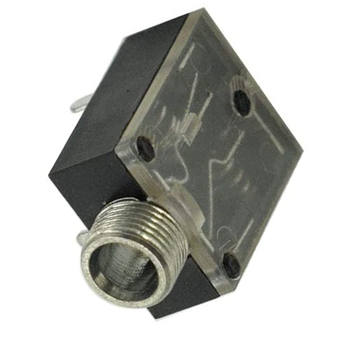 jing PJ-324M 3.5mm Mono and Stereo Jack Socket 5 Pin PCB Panel Mount Female Audio Headphone Socket Connector - (10 Pcs)
