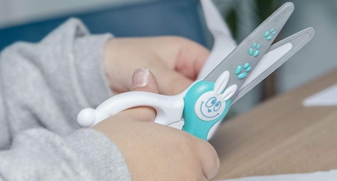 Baker Ross Ltd Maped Kidicut Safety Scissors, Kids, 4.75 Inch, Blunt Tip, Right & Left Handed (037800)