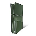 MightySkins Skin Compatible with PlayStation 5 Slim Disk Edition Console Only - Solid Olive | Protective, Durable, and Unique Vinyl Decal wrap Cover |