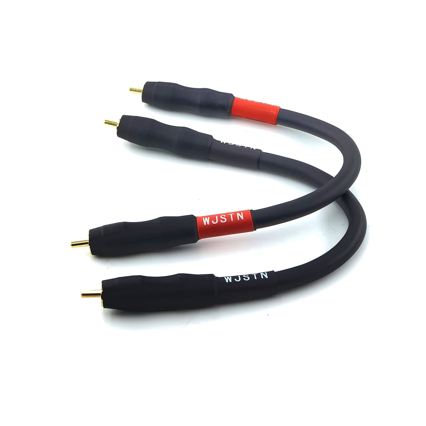 WJSTN RCA to RCA Audio Cable RCA Male to Male Stereo Audio Cable ? for Home Theater, HDTV, Amplifiers, Hi-Fi Systems 2-Pack (6 inches)