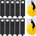 10 Pack Cable Straps Storage Straps Garage Organization, Heavy Duty Large 13-inch Hook and Extension Cord Storage Strap for Cable, Hose, Power Cord
