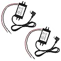 XINGYHENG 2PCS DC-DC Buck Converter Module 3A 12V 24V to 5V DC Power Converter with Micro USB Connector (Right Angle USB Interface)