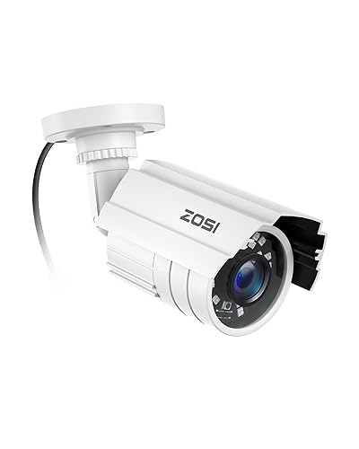 ZOSI 1080P 2.0MP HD 1920TVL Hybrid 4-in-1 TVI/CVI/AHD/960H CVBS CCTV Security Camera Indoor Outdoor, 80ft Night Vision,Aluminum Metal Cam,