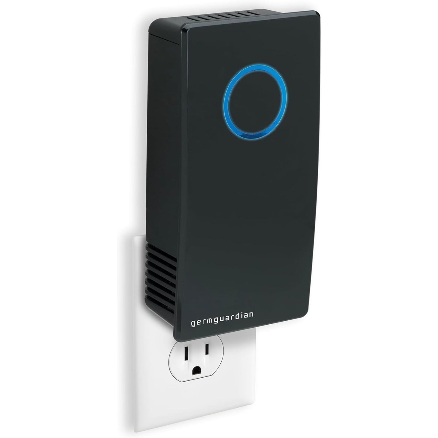 Germ Guardian GG1100B 7” Pluggable Small Air Purifier, Small Room Wall Air Sanitizer, Freshens Air, UV-C Light Kills Germs, Reduces Odors from Pets