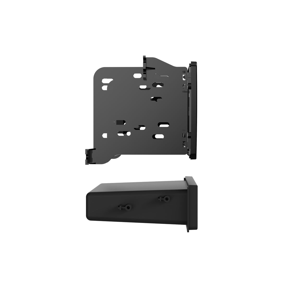 Metra 99-7015CHG Single DIN Dash Kit with Pocket for 2014- Mitsubishi Outlander (Charcoal)