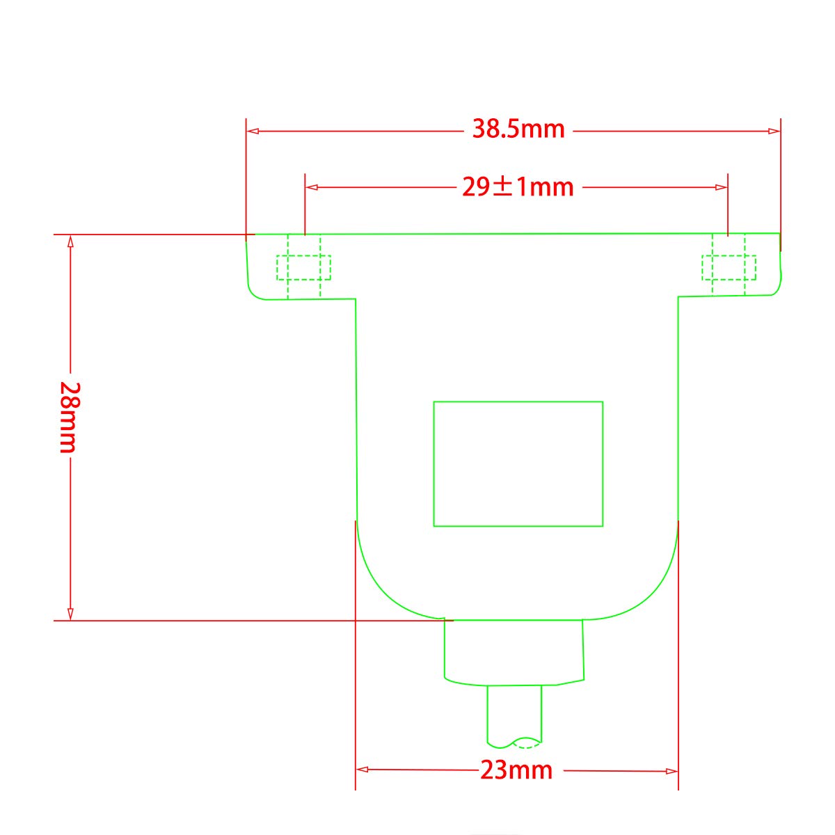 0.8FT RJ11/RJ12 6P6C Female to Male Extention Panel Mount Adapter Cable (6P6C)