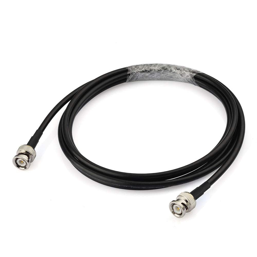 Bingfu BNC Male to BNC Male RG58 50 Ohm Coaxial Jumper Cable 2m 6.5 feet for CB Radio Amateur Mobile Ham Radio Police Scanner Patch Panel Rack Mount
