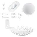 EMAQUIN Wall Mount Bracket for Homepod Mini (Drill Free,Sturdy Metal,Enduring Paint Finish,Easy Install on The Wall,Compatible with Homepod