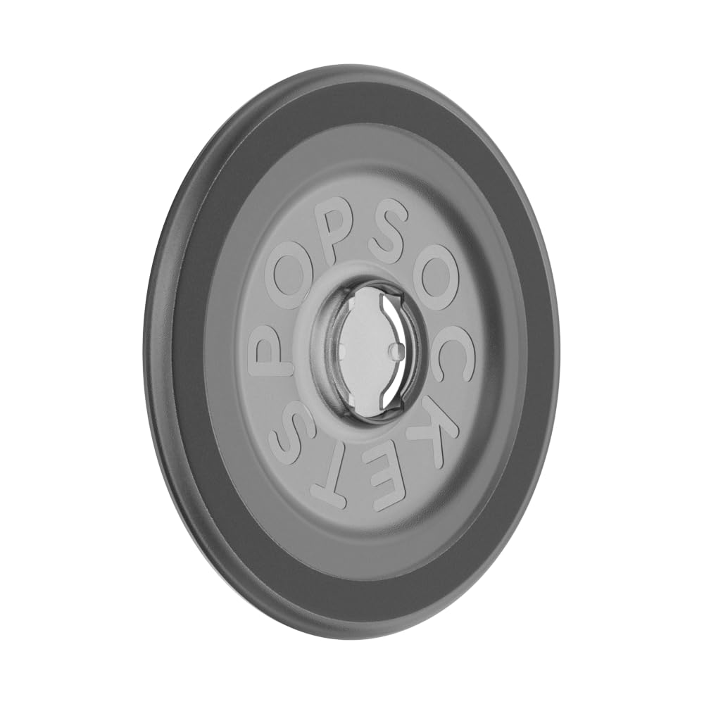PopSockets Round Magnetic Base Only, Compatible with PopSockets Tops, Black - Transluscent Black