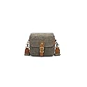 Vintage Canvas DSLR/SLR Camera Bag - Thick Protective Case for Camera and Lens - Water Resistant - Sling Shoulder Bag for Photography, Hiking
