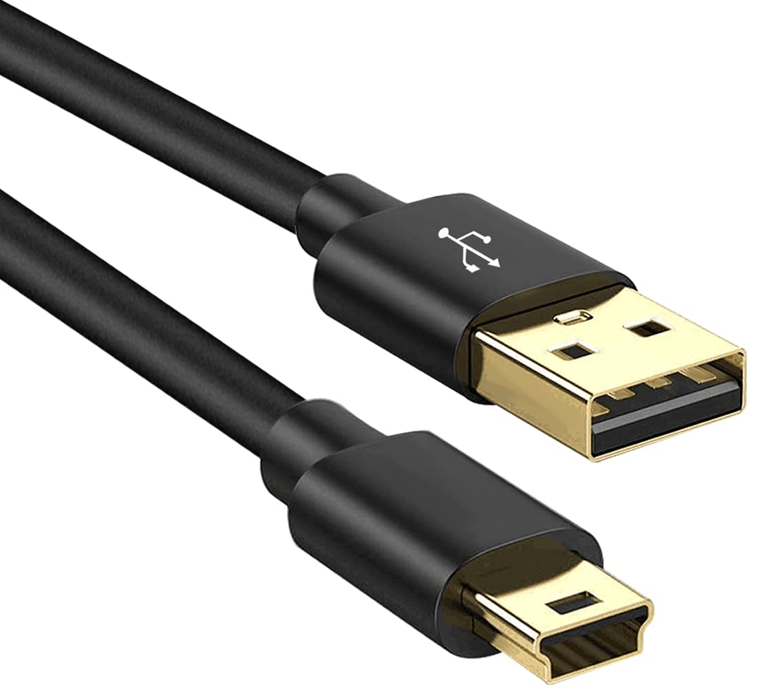 SCOVEE Mini USB Cable for Canon PowerShot Rebel EOS DSLR ELPH Digital Camera,Mini B Cord for GoPro Hero 3+,HD,MP3 Player,PS3 Controller