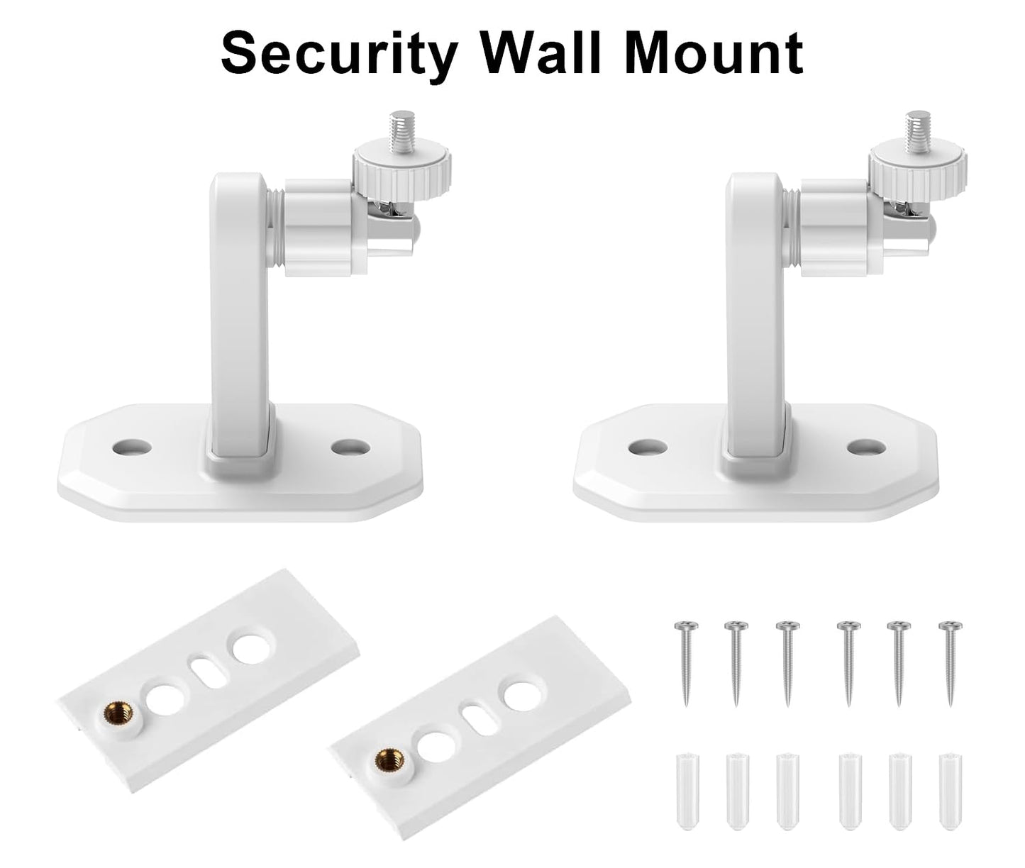 2 Pack Adjustable Wall Mount for Ring Spotlight Cam Battery and Ring Spotlight Cam Plus/Pro (Battery),360° Rotation, Indoor/Outdoor Bracket for Ring