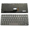New US Silver Backlit English Laptop Keyboard (Without Frame) Replacement for HP Envy 13-D 13-D010NR 13-D040NR 13-D040WM 13-d007nf 13-d010ca 13-d020nr