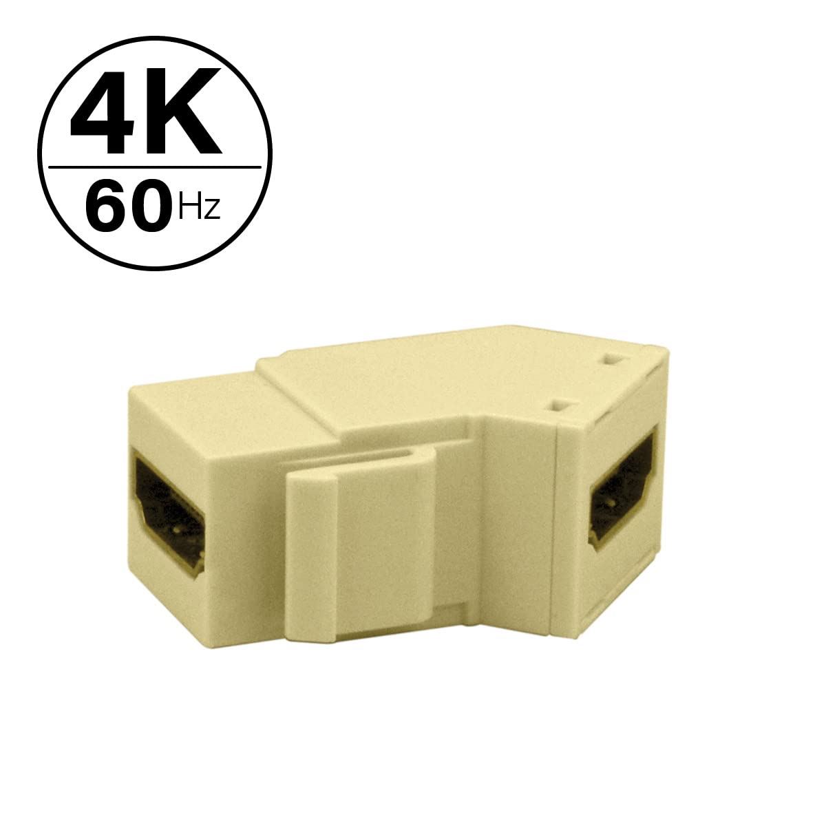 Legrand, Home Office & Theater, 4K HDMI Keystone Coupler, Ivory, WP124K-IV
