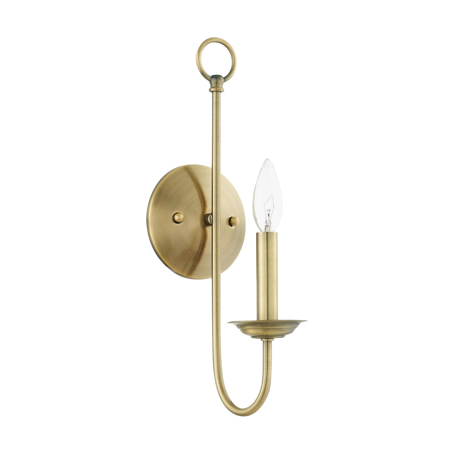 Livex Lighting 42681-01 1 Light Antique Brass Wall Sconce