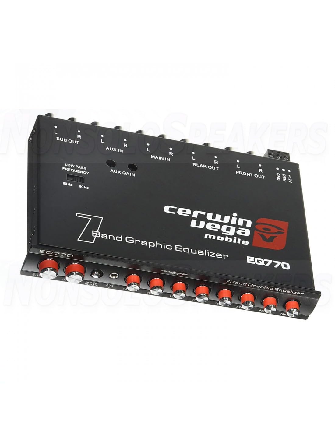 Cerwin-Vega EQ770 7-Band Parametric Equalizer with Auxiliary Input
