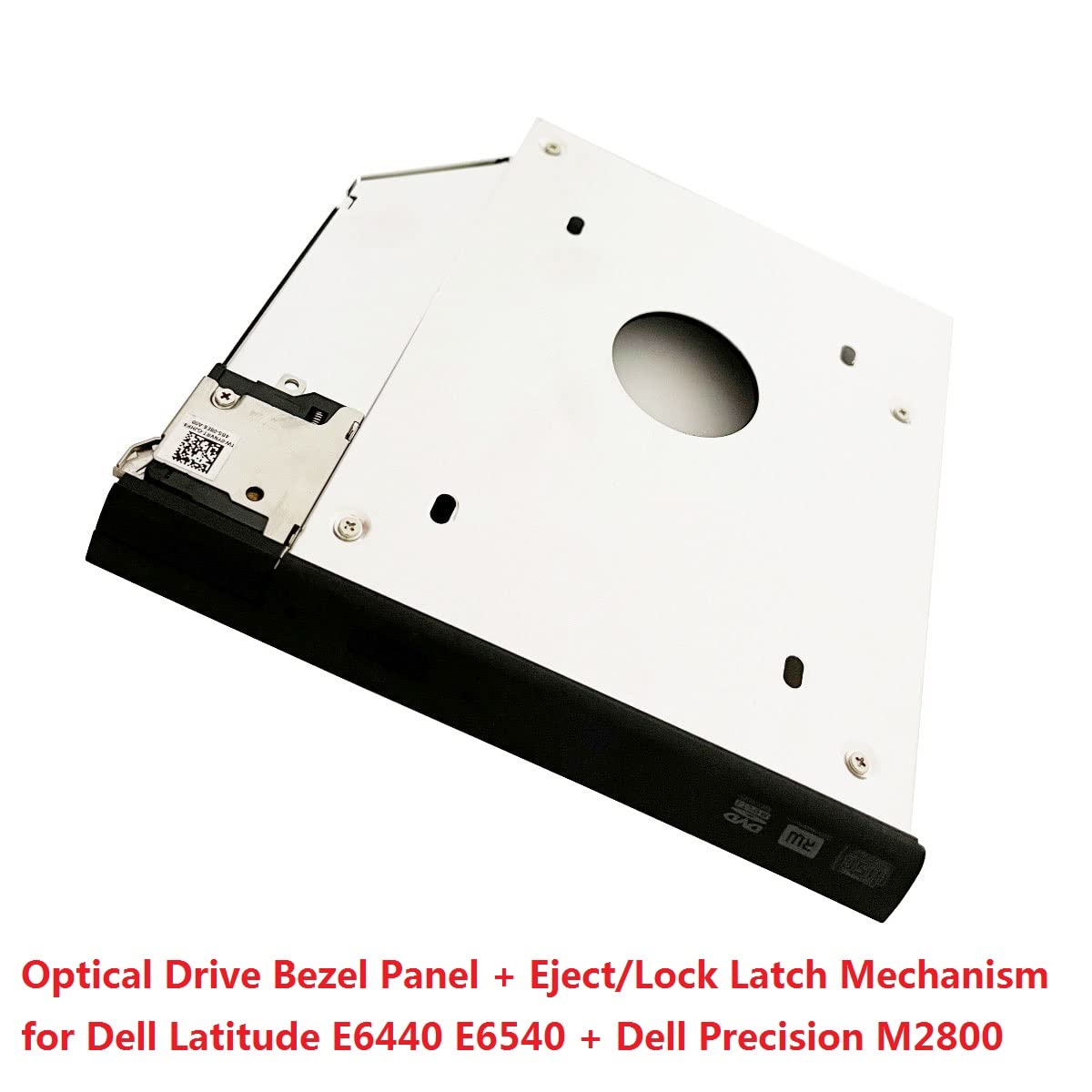 2nd HDD SSD Hard Drive Optical Bay Caddy Frame Tray Bracket for Dell Latitude E6440 E6540 Precision M2800 with Ejector + Bezel/faceplate