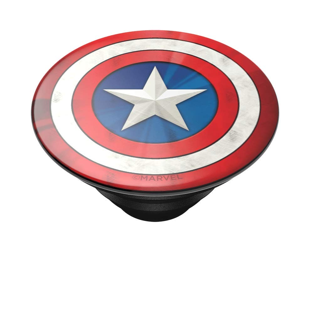 PopSockets Adhesive Phone Grip, Holder, Phone Stand, Marvel - Captain American Icon
