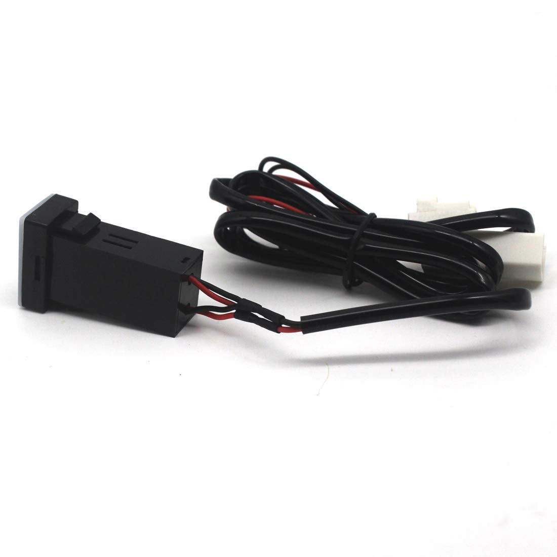 Disscool Dual USB Power Socket for Toyota QC3.0, Quick Charge Car Charger USB Adapter for Smartphone/iPad/PDA and More,Max 6.4A Output (32 * 20mm)