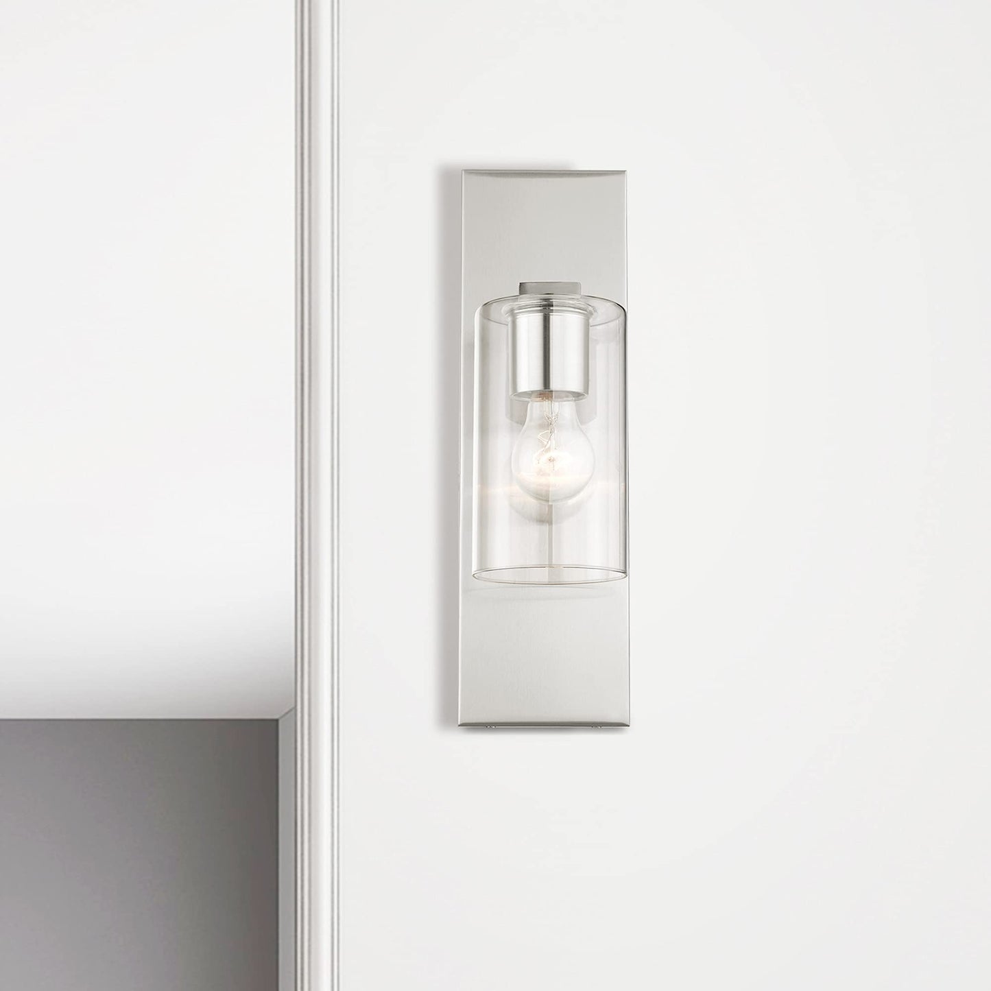 Livex Lighting 1 Light Brushed Nickel Wall Sconce