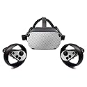 MightySkins Carbon Fiber Skin for Oculus Quest - Cold Steel | Protective, Durable Textured Carbon Fiber Finish | Easy to Apply, Remove, and Change