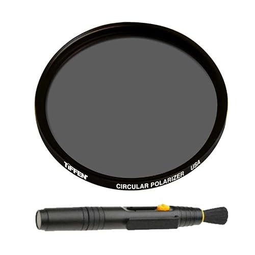 Tiffen 40.5mm Circular Polarizer Polarizing Lens Filter Bundle with Lens Cleaning Brush Kit (2 Items)