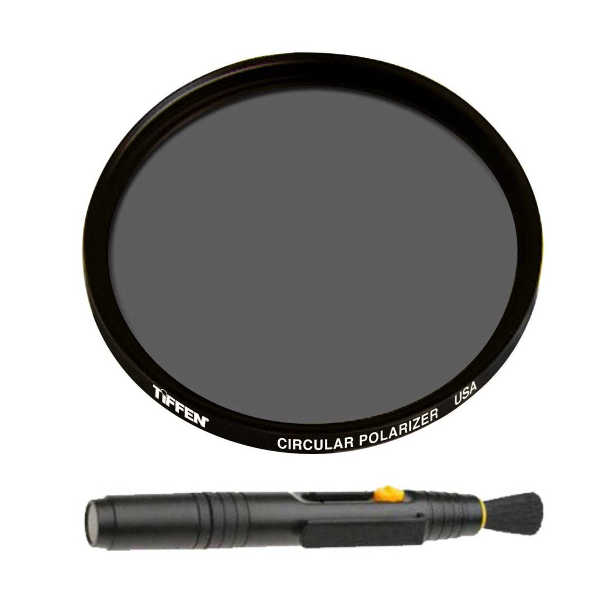 Tiffen 40.5mm Circular Polarizer Polarizing Lens Filter Bundle with Lens Cleaning Brush Kit (2 Items)