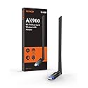 Tenda AX900 WiFi Adapter WiFi 6- Dual-Band 600Mbps 5GHz/ 286Mbps 2.4GHz, 6dBi High Gain Antenna, Wireless WiFi Adapter for Windows 11/10/7 USB WiFi