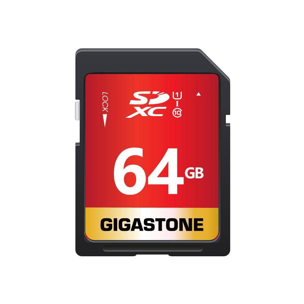 Gigastone GS-SDXC80U1-64GB-R Prime Series SDXC Card (64GB)