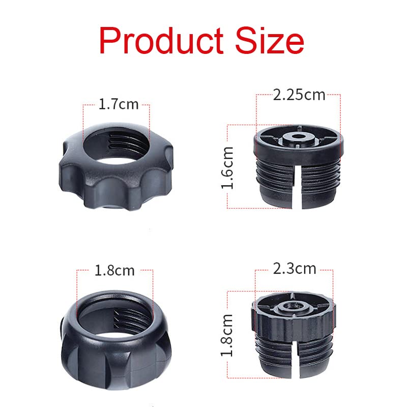 ThtRht 8 Set Retaining Nut with Thread Screw Replacement 17mm Ball Joint Mount Socket for Phone Holder Stand Clip Cradle Car Wireless Charger Bracket