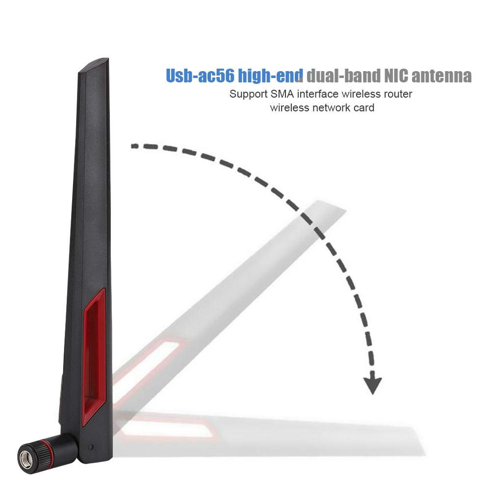 3Pcs Dual Band Router Antenna Router Adapter Antenna 8DBi High Gain Omnidirectional Network Card Antenna Fit for EX6200, AC15, AC68U, AC88U, AC3200