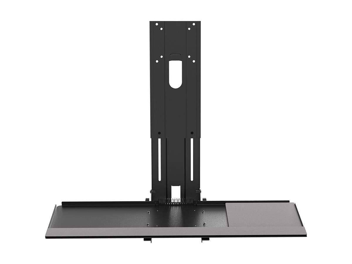 Monoprice Workstation Wall Mount for Keyboard and Monitor - Supports VESA 75x75 and 100x100 Monitors That Weigh Up to 55 Lbs, Keyboard Tray Supports