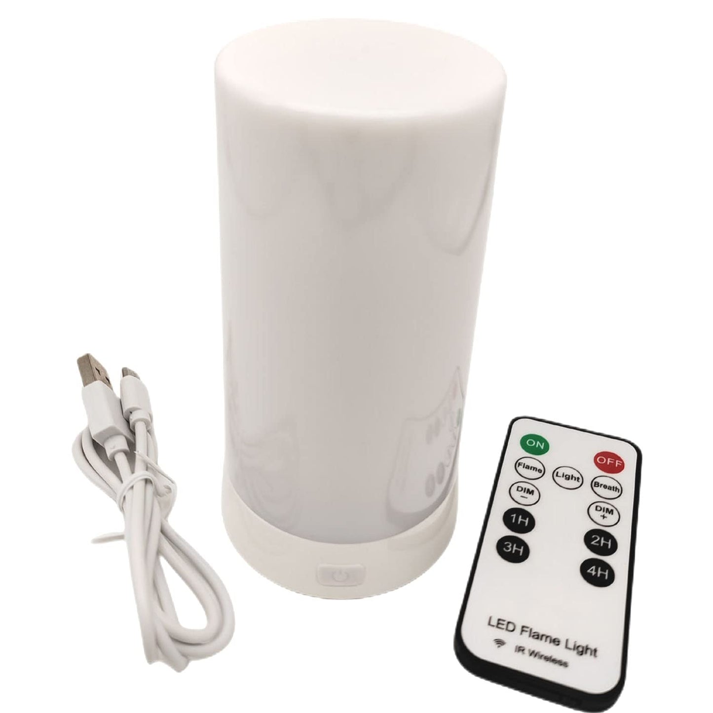 QLEE 2 Pack Led Flame Effect Lantern Light Usb Rechargeable Flameless Candle 4 Modes Remoted Flickering Flame Effect Mood Light Flameless For Holiday