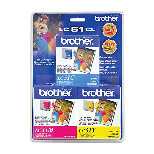 Brother Dcp 130/330c/350c//Fax 1860/1960c/2480c/2580c/Mfc 230c Color Ink Multipack 400 X 3 Yield New