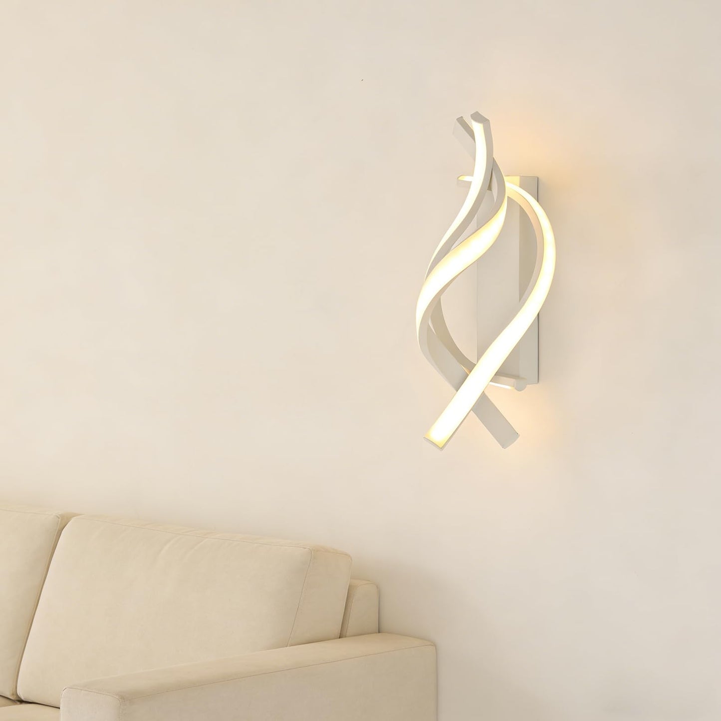 LED Wall Sconces for Indoor Use, 22W Modern Spiral Wall Lamps, Creative Hallway Wall Light Fixtures, Indoor Lighting for RVs Sconces for Living rooms
