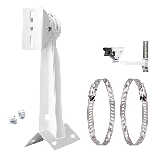 CTXSumTec Aluminum Alloy Corner Pole Mounting Bracket for Security Camera, Universal Wall Corner Mounting Bracket Holder Stand for Surveillance Camera