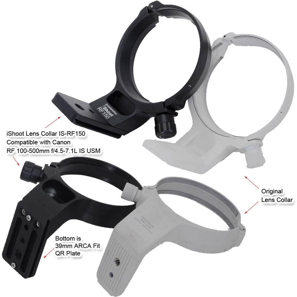 Metal Tripod Mount Ring Lens Collar Compatible with Canon RF 100-500mm f/4.5-7.1L is USM, Lens Support Holder Bracket Bottom is Arca-Swiss Fit Quick