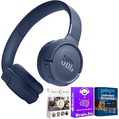 JBL Tune 520BT Wireless On-Ear Headphones, Up to 57H Battery Life and Speed Charge, Lightweight, Comfortable and Foldable Design, Hands-Free Calls…